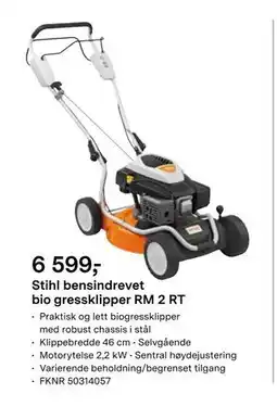 Felleskjøpet Stihl bensindrevet bio gressklipper RM 2 RT tilbud