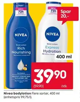 Rusta Nivea bodylotion tilbud