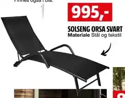 Bauhaus SOLSENG ORSA SVART tilbud