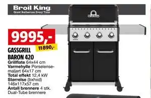 Bauhaus GASSGRILL BARON 420 tilbud