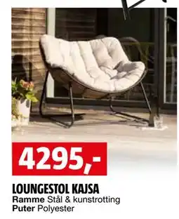 Bauhaus LOUNGESTOL KAJSA tilbud