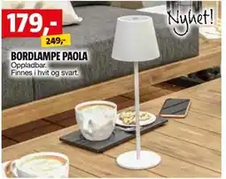 Bauhaus BORDLAMPE PAOLA tilbud