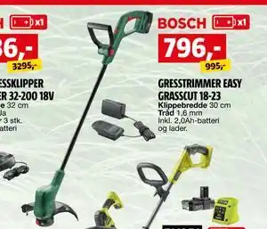 Bauhaus GRESSTRIMMER EASY GRASSCUT 18-23 tilbud