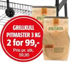 Bauhaus GRILLKULL PITMASTER 3 KG tilbud