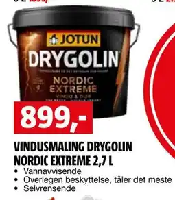 Bauhaus VINDUSMALING DRYGOLIN NORDIC EXTREME 2,7 L tilbud
