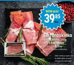 Eurocash Serranoskinka tilbud