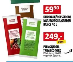 Bauhaus DEKKBARK/DRESSJORD/ NATURGJØDSEL GARDEN BASICS 40 L tilbud
