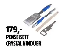 Bauhaus PENSELSETT CRYSTAL VINDUER tilbud