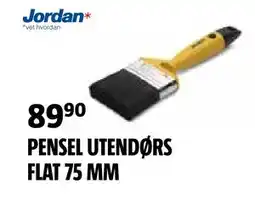 Bauhaus PENSEL UTENDØRS FLAT 75 MM tilbud