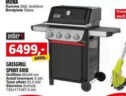 Bauhaus GASSGRILL SPIRIT E410 tilbud