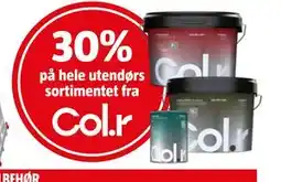 Bauhaus 30% på hele utendørs sortimentet fra Col.r tilbud