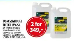 Bauhaus UGRESSMIDDEL EFFEKT 12% 5 L tilbud