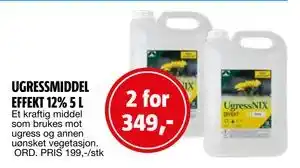 Bauhaus UGRESSMIDDEL EFFEKT 12% 5 L tilbud