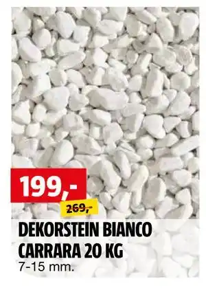 Bauhaus DEKORSTEIN BIANCO CARRARA 20 KG tilbud