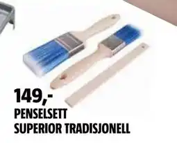 Bauhaus PENSELSETT SUPERIOR TRADISJONELL tilbud