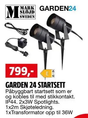 Bauhaus GARDEN 24 STARTSETT tilbud