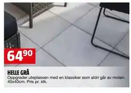 Bauhaus HELLE GRÅ tilbud