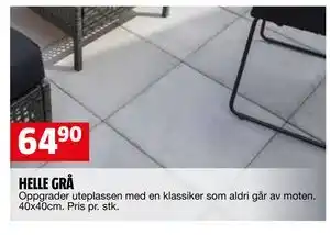 Bauhaus HELLE GRÅ tilbud