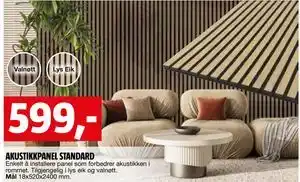 Bauhaus AKUSTIKKPANEL STANDARD tilbud