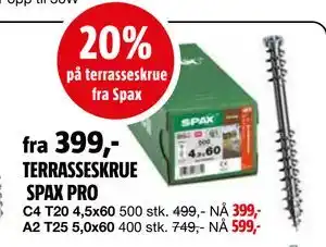 Bauhaus TERRASSESKRUE SPAX PRO tilbud
