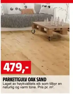 Bauhaus PARKETTGULV OAK SAND tilbud