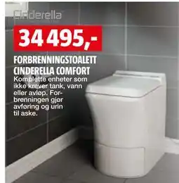 Bauhaus FORBRENNINGSTOALETT CINDERELLA COMFORT tilbud
