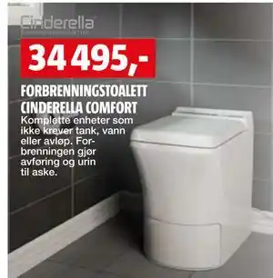 Bauhaus FORBRENNINGSTOALETT CINDERELLA COMFORT tilbud
