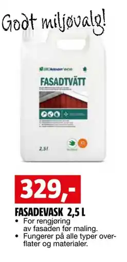 Bauhaus FASADEVASK 2,5 L tilbud
