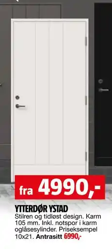 Bauhaus YTTERDØR YSTAD tilbud