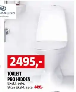 Bauhaus TOALETT PRO HIDDEN tilbud