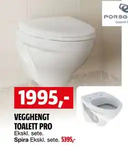 Bauhaus VEGGHENGT TOALETT PRO tilbud