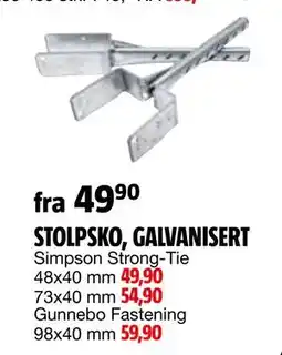 Bauhaus STOLPSKO, GALVANISERT tilbud