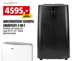 Bauhaus AIRCONDITION 1200BTU SMARTLIFE 3-IN-1 tilbud