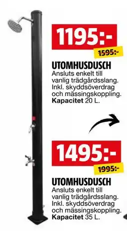 Bauhaus UTOMHUSDUSCH tilbud