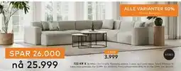 Skeidar Styl U-sofa tilbud