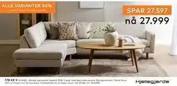 Skeidar Mandal hjørnesofa tilbud