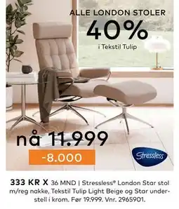 Skeidar ALLE LONDON STOLER tilbud
