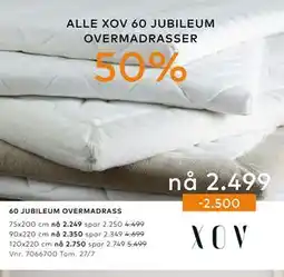 Skeidar 60 JUBILEUM OVERMADRASSER tilbud