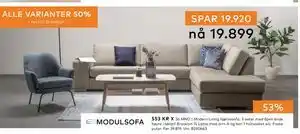 Skeidar Modern Living hjørnesofa tilbud