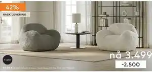 Skeidar Comfy stol stor tilbud
