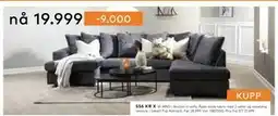 Skeidar Boston U-sofa tilbud