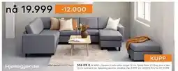 Skeidar Square U-sofa tilbud