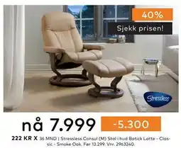 Skeidar Stressless Consul (M) tilbud
