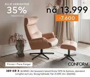 Skeidar Air lenestol tilbud
