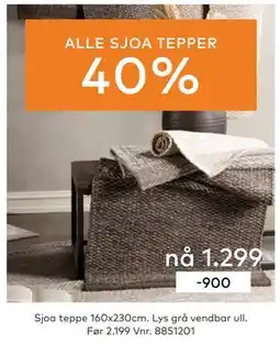 Skeidar Sjoa teppe tilbud