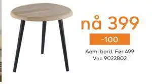 Skeidar Aomi bord tilbud