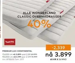 Skeidar PREMIUM LUX 3 KONTINENTAL tilbud