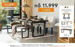 Skeidar Calia spisebord tilbud