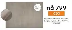 Skeidar Granada teppe tilbud