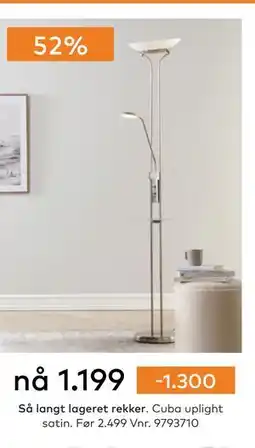 Skeidar Cuba uplight satin tilbud